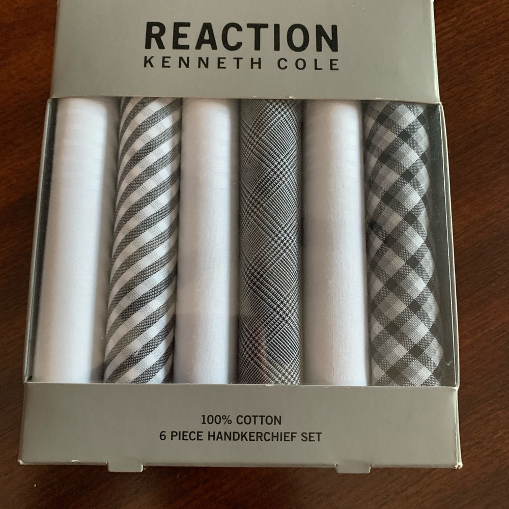 100% cotton 6 piece handkerchief set